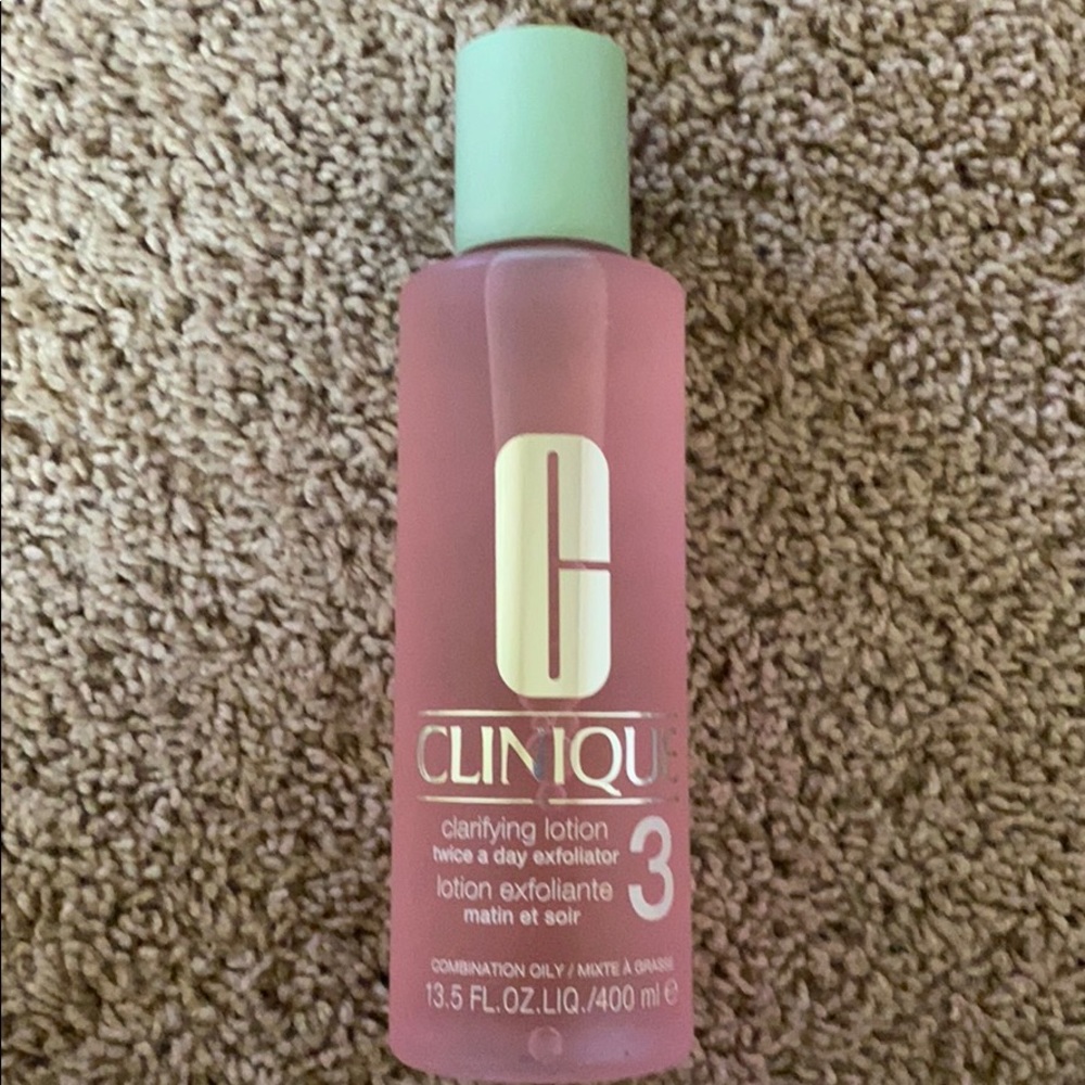 New Clinique clarifying lotion type 3